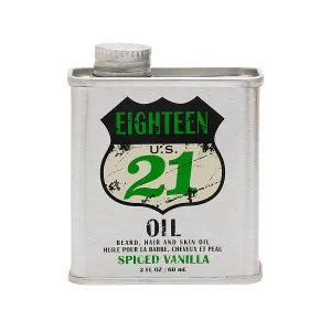 18.21 Man Made Aceite para barba, cabello y piel Vainilla especiada, aceite multiusos para barba