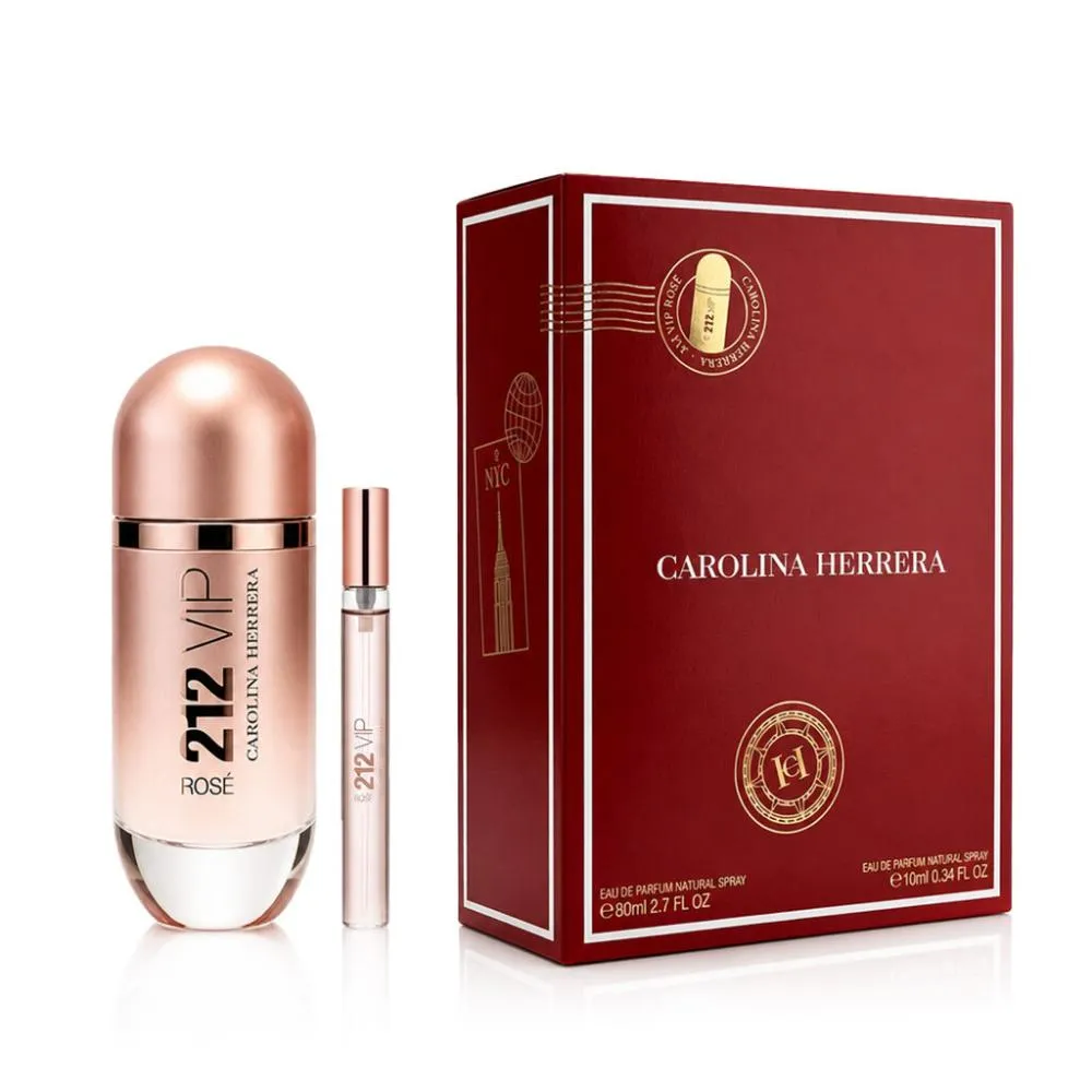 212 VIP Rosé 80 ml + EDP MINI Eau de Parfum para mujer 10 ml