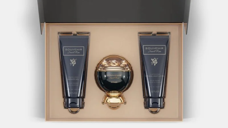 Souvenir Desert Rose U Eau de Parfum 100 ml + loción corporal 100 ml + gel de ducha