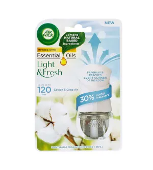 Air Wick Algodón Fresco ambientador eléctrico 19 ml dispositivo + recarga