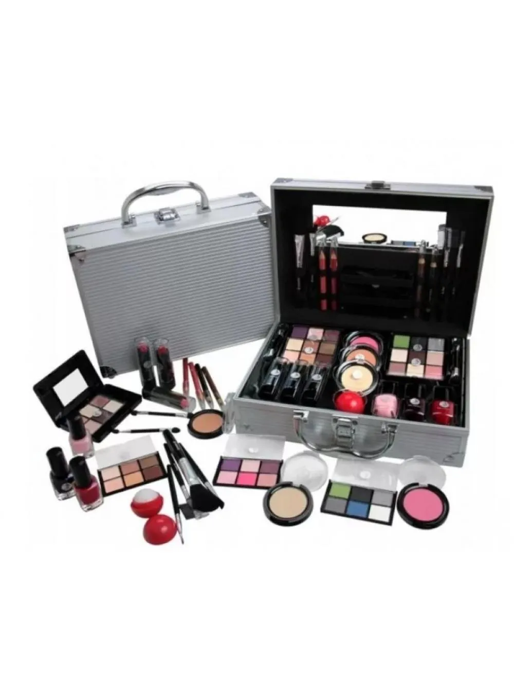 All About Beauty Estuche negro con paleta de maquillaje completa