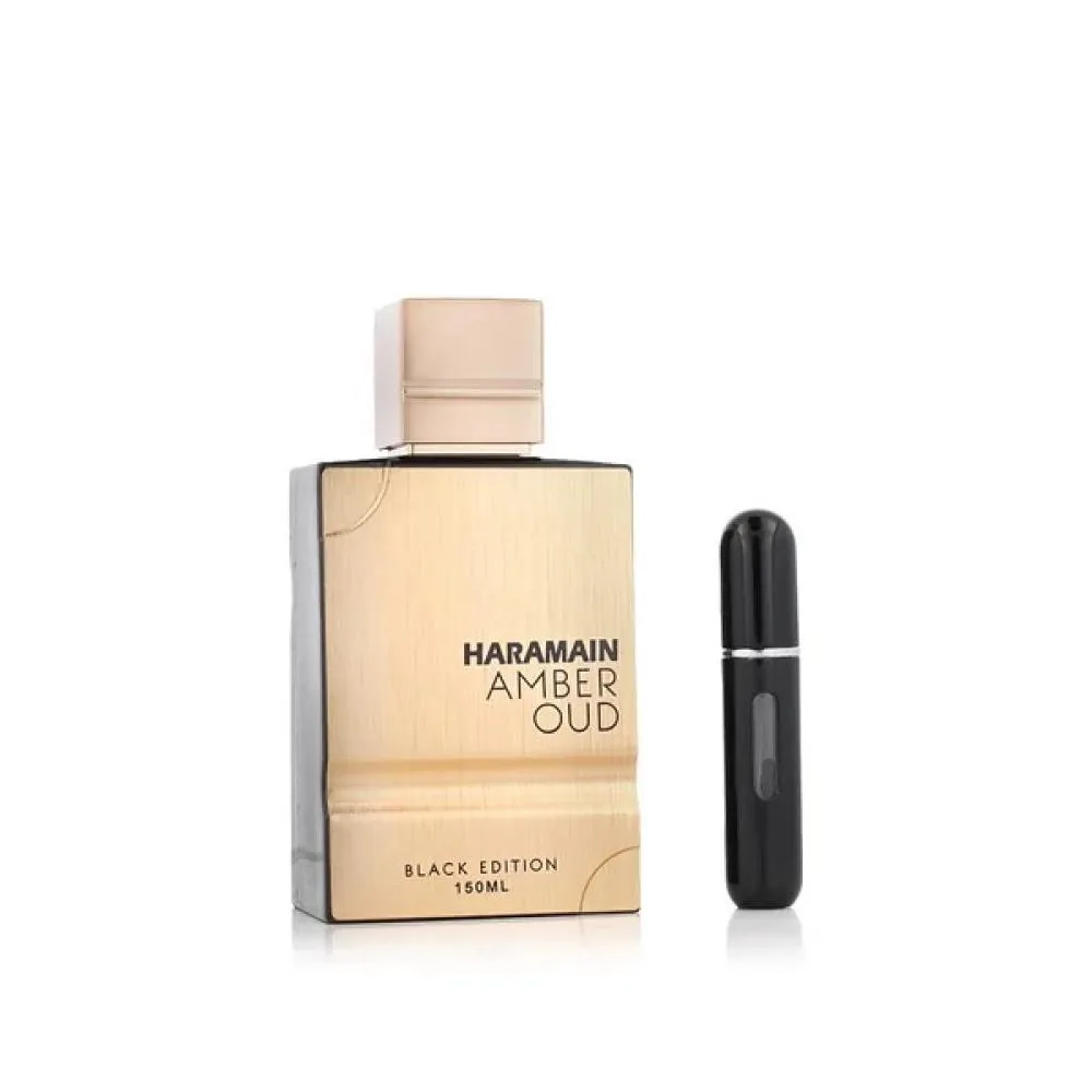 Amber Oud Black Edition set de regalo + vaporizador de perfume recargable eau de parfum unisex 150 ml