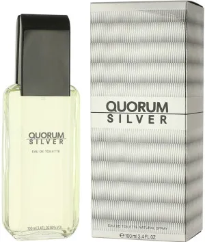 Antonio Puig Quorum Silver agua de tocador 100 ml para hombres