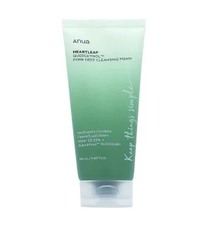 Anua Heartleaf Quercetinol Pore Deep Cleansing Foam espuma limpiadora para poros obstruidos