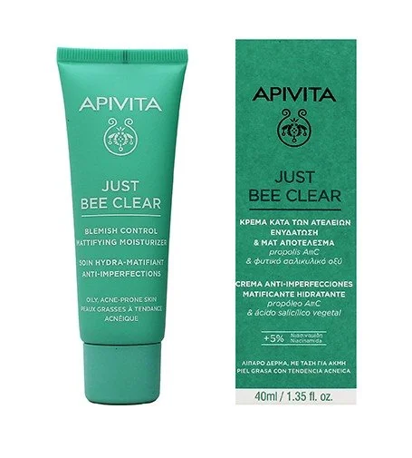 Just Bee Clear Hidratante matificante para el control de imperfecciones crema facial con niacinamida 40 ml