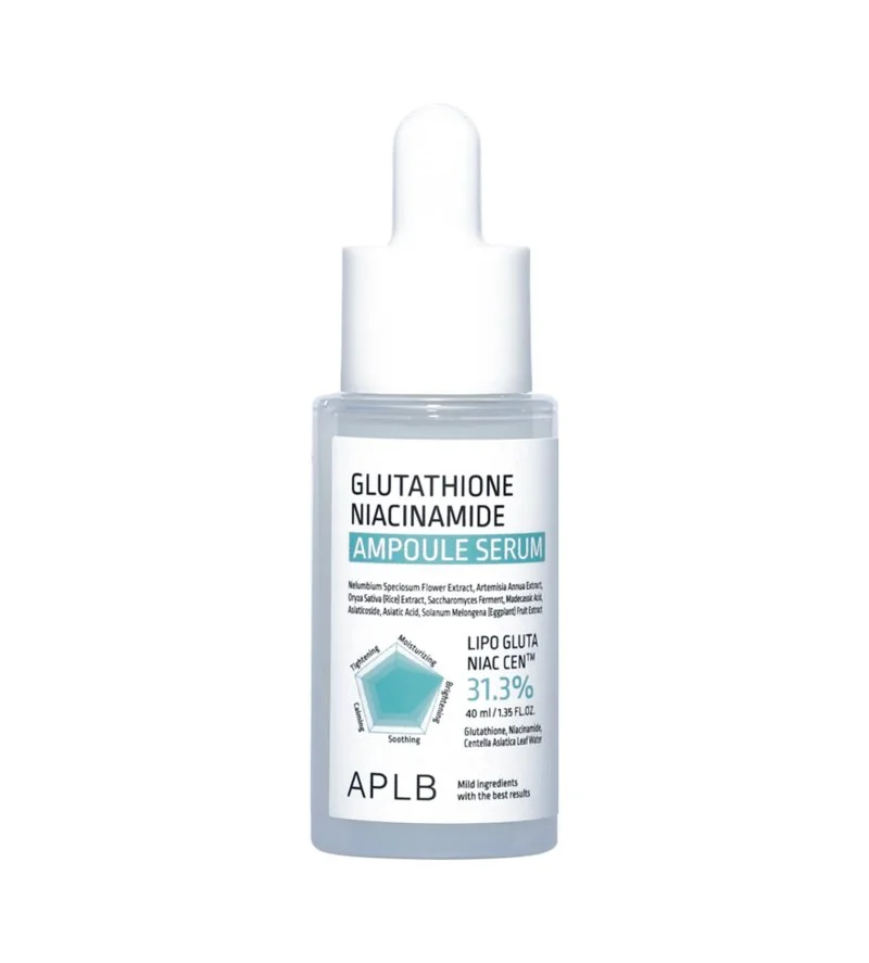 Sérum facial iluminador en ampolla con Glutatión y Niacinamida 40 ml