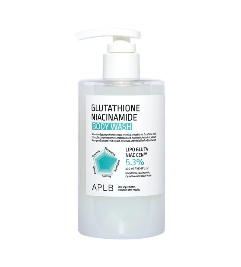 Gel de ducha hidratante e iluminador con glutatión y niacinamida 300 ml