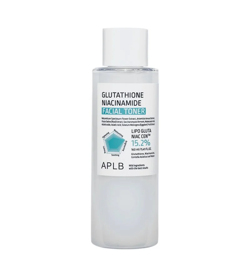 Tónico facial hidratante e iluminador con glutatión y niacinamida 160 ml
