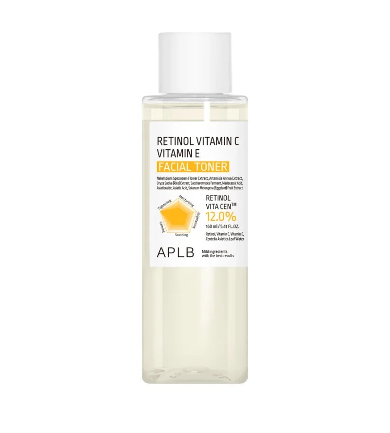 Tónico facial antiedad con retinol, vitamina C y vitamina E 160 ml