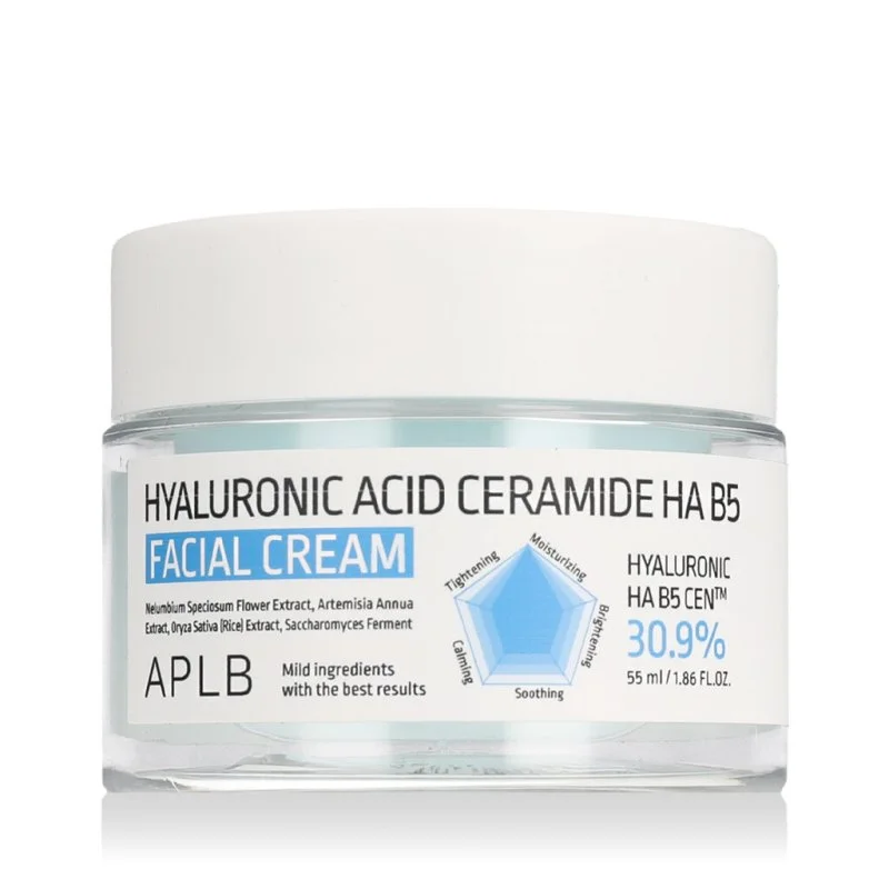 Crema facial de ácido hialurónico y ceramidas HA B5 55 ml