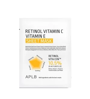 APLB Retinol Vitamina C Vitamina E mascarilla en lámina antiedad e hidratante