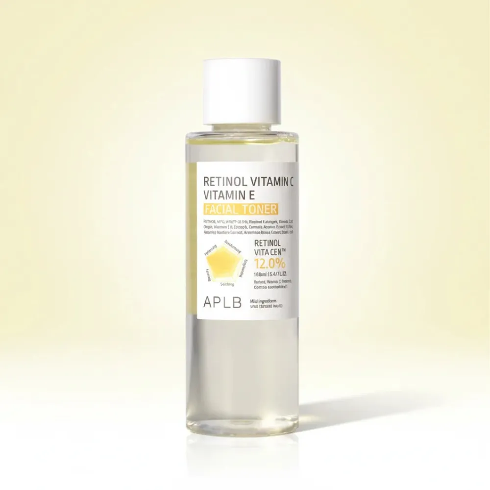 Tónico facial antiedad con retinol, vitamina C y vitamina E 160 ml
