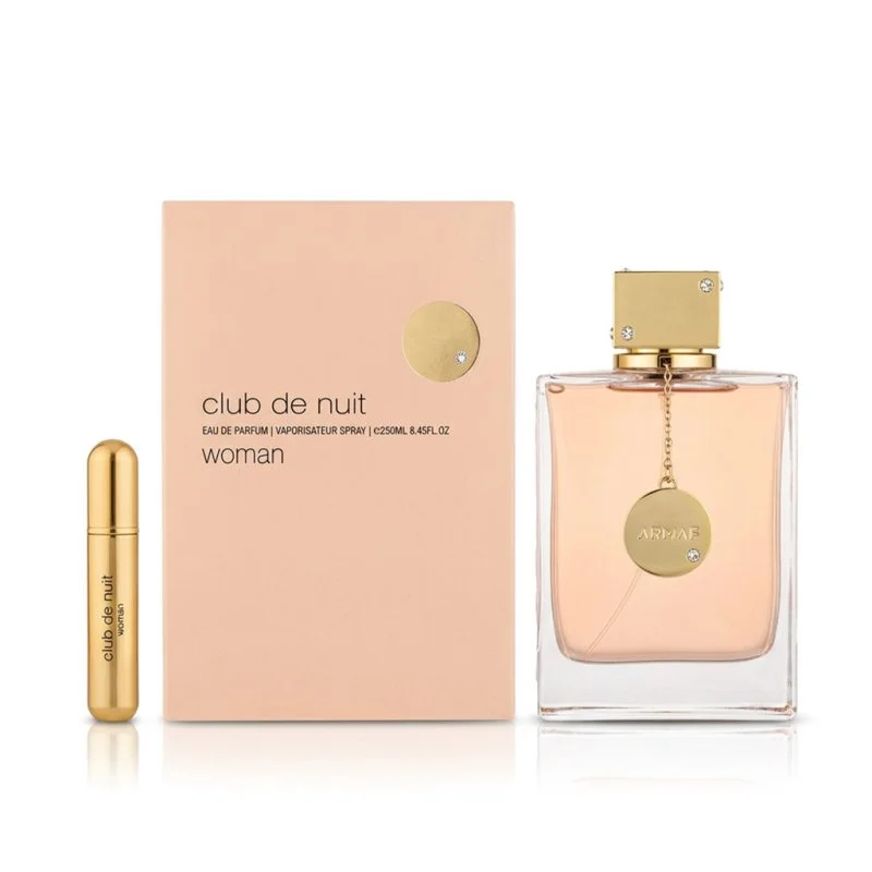Club de Nuit Woman 250 ml + vaporizador de bolsillo recargable Eau de Parfum para mujer 5 ml