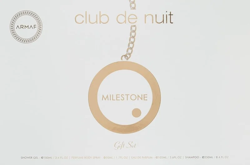 Club de Nuit Milestone Set - Eau de Parfum 30 ml + Bruma para el cabello 55 ml + Jabón 130 g + Spray corporal 50 ml