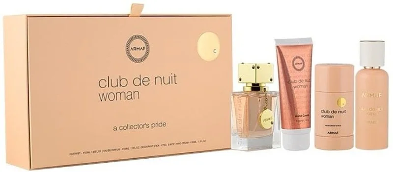 Club de Nuit Woman Set - Agua de Perfume 30 ml + bruma capilar 55 ml + desodorante en barra 75 g + crema de manos 50 ml