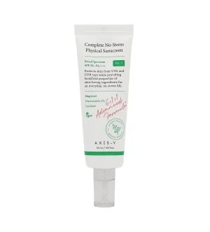 Axis-y Complete No-Stress Physical Sunscreen V.3 crema solar mineral SPF 50+ PA++++