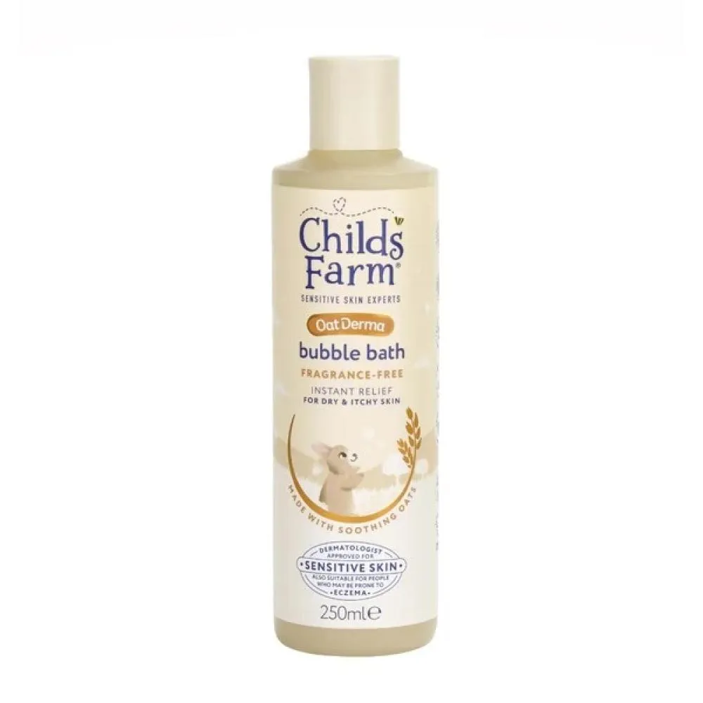 Childs Farm Baby Oat Derma Baño de burbujas sin perfume 250 ml