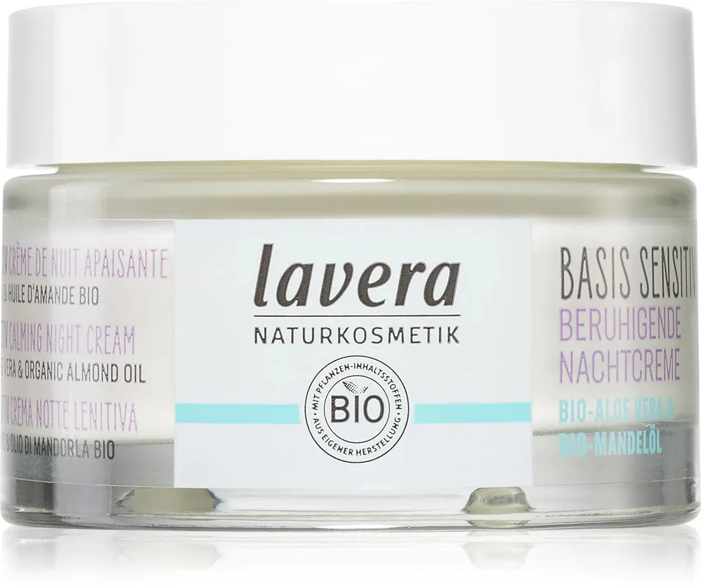 Lavera Basis Sensitiv Crema de noche calmante sin perfume 50 ml