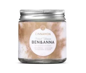 Ben & Anna Polvo dental blanqueador con canela (45 g) - deja un aliento fresco