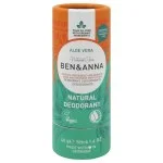 Ben & Anna Desodorante sólido sin perfume (40 g) - Aloe Vera - para piel sensible