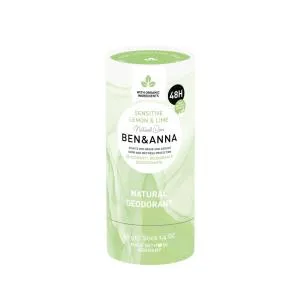 Ben & Anna Desodorante Sólido Sensible (40 g) - Limón y Lima - sin bicarbonato sódico