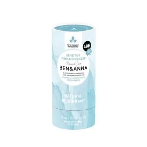 Ben & Anna Desodorante Sólido Sensible (40 g) - Mountain Breeze - sin bicarbonato sódico