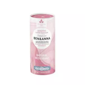 Ben & Anna Desodorante Sólido Sensible (40 g) - Flor de Cerezo - sin bicarbonato sódico