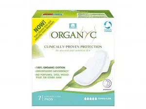 Organyc Almohadillas Bio extra gruesas extendidas (7 uds.)