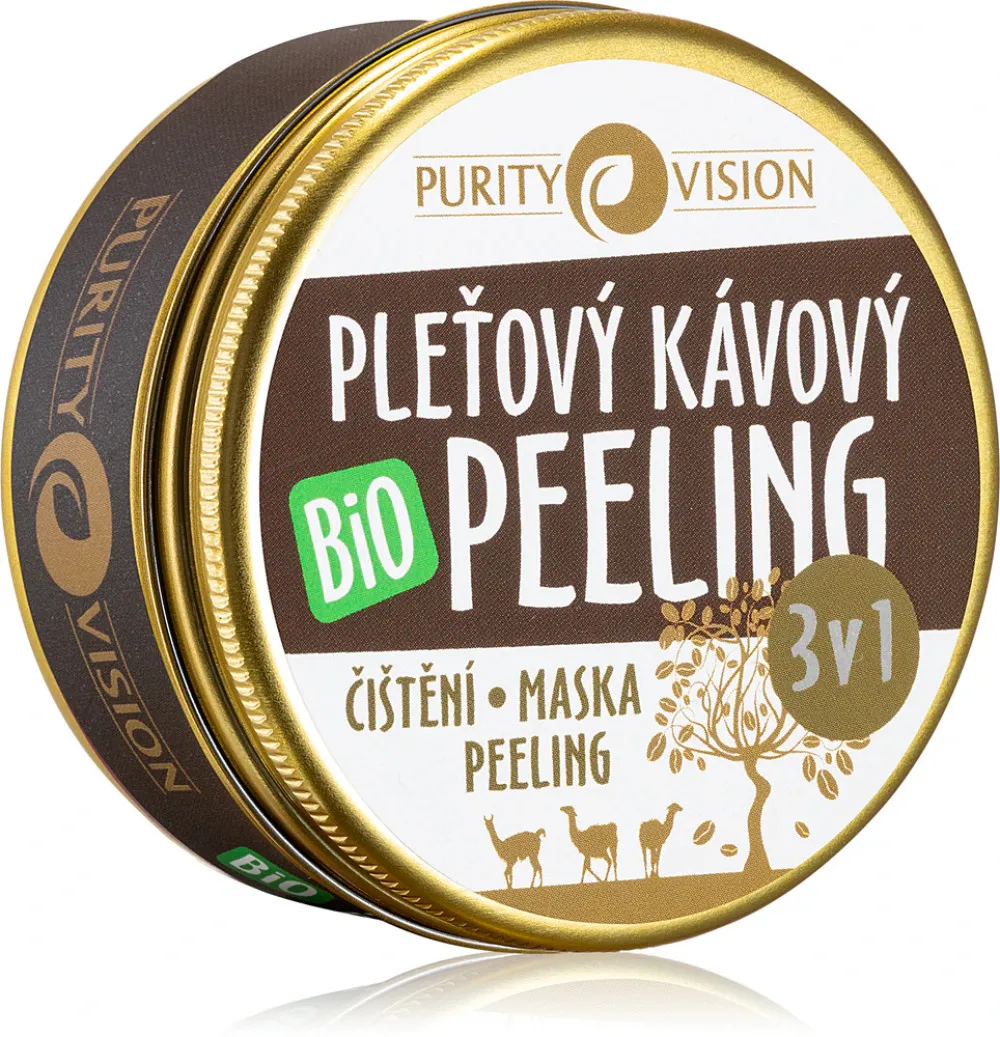 Purity Vision Exfoliante facial de café bio 3en1 70 ml