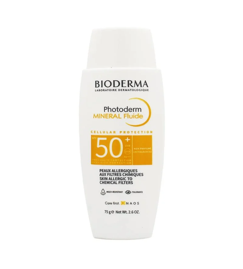 Photoderm Mineral Fluide fluido solar mineral para piel sensible SPF 50+ 75 g