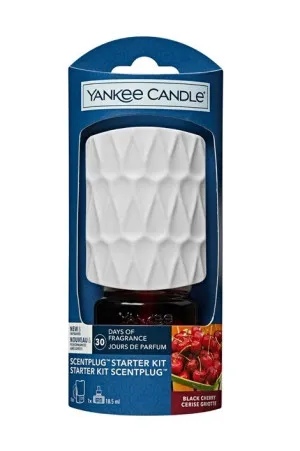 Difusor eléctrico Yankee Candle ScentPlug Organic Pattern para enchufe y recarga Black Cherry.