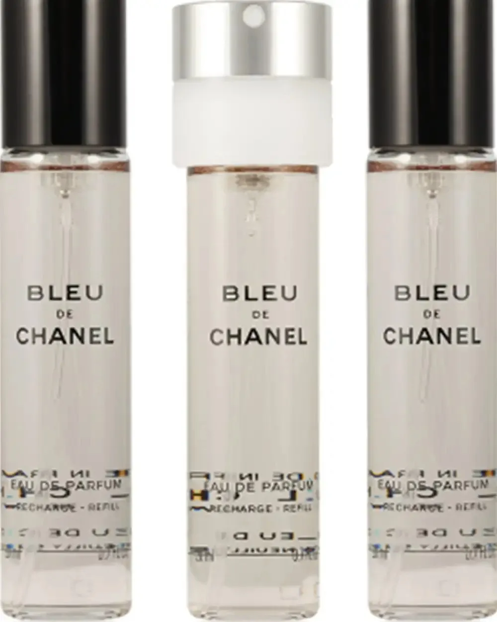Bleu de Chanel EDP recarga con atomizador 20 ml + recarga EDP 2 x 20 ml M 60 ml