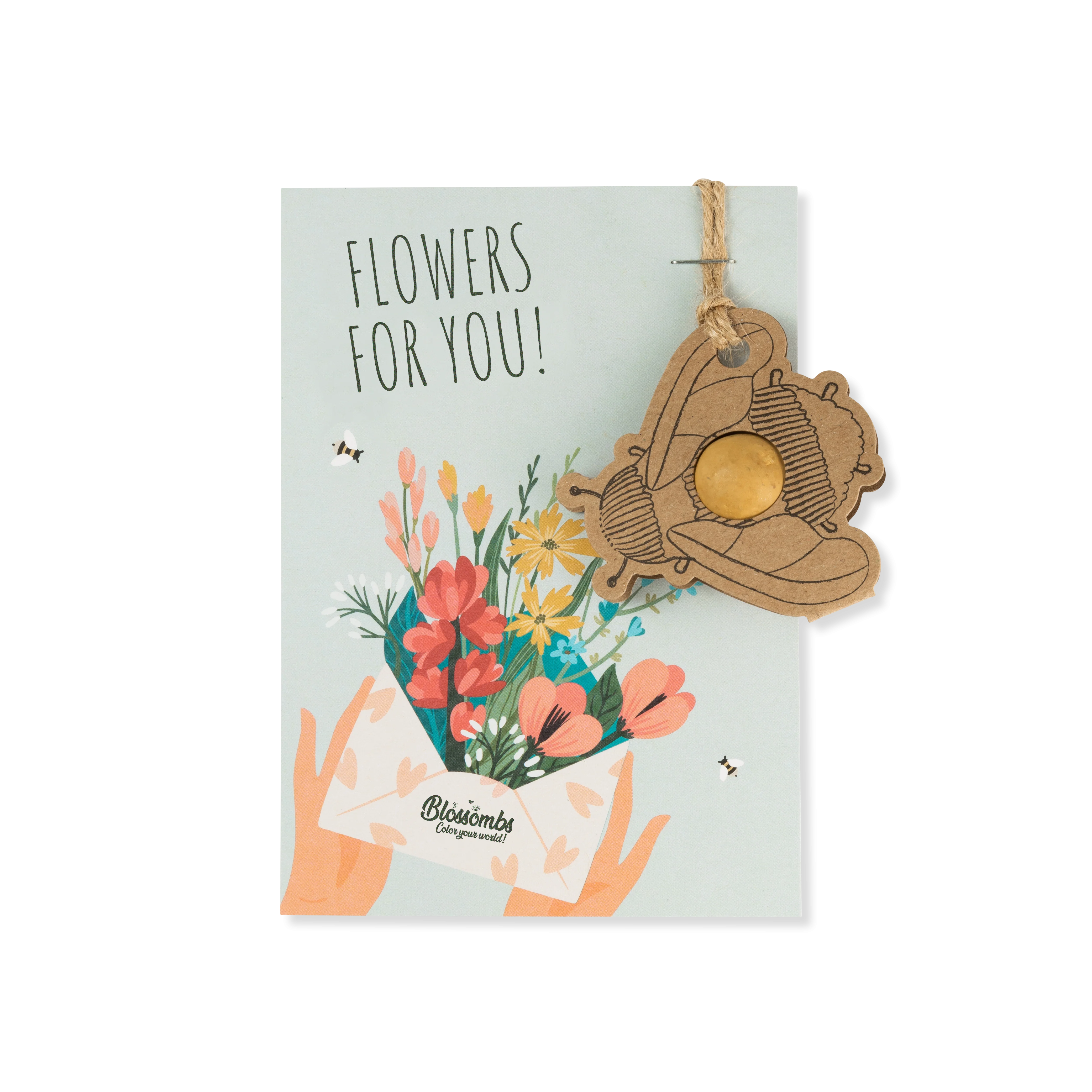 Blossombs Bomba de semillas - Decoración de regalo "Ramo" - Čmelák (1 ud)