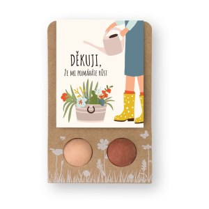 Blossombs Bombas de semillas - Pequeño regalo - Gracias por ayudarme a crecer (2 uds) - Regala una flor de otra manera