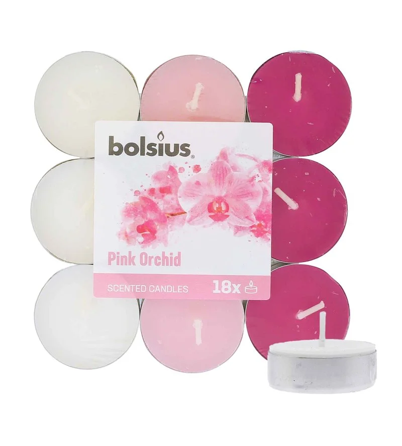 Scented Tealights Orquídea 4 h vela de té 18 unidades