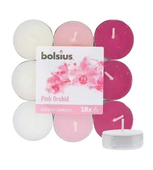 Bolsius Scented Tealights Orquídea 4 h vela de té 18 unidades