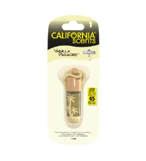 California Scents Hanging Vial Vanilla Paradise ambientador para coche 5 ml