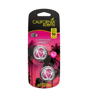 California Scents Mini Diffuser Coronado Cherry ambientador para coche 2 x 3 ml