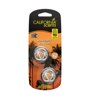 California Scents Mini Diffuser Monterey Vanilla ambientador para coche 2 x 3 ml