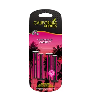 California Scents Vent Stick Coronado Cherry ambientador para coche 4 uds.
