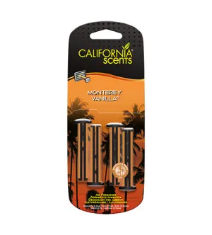 California Scents Vent Stick Monterey Vanilla ambientador para coche 4 uds