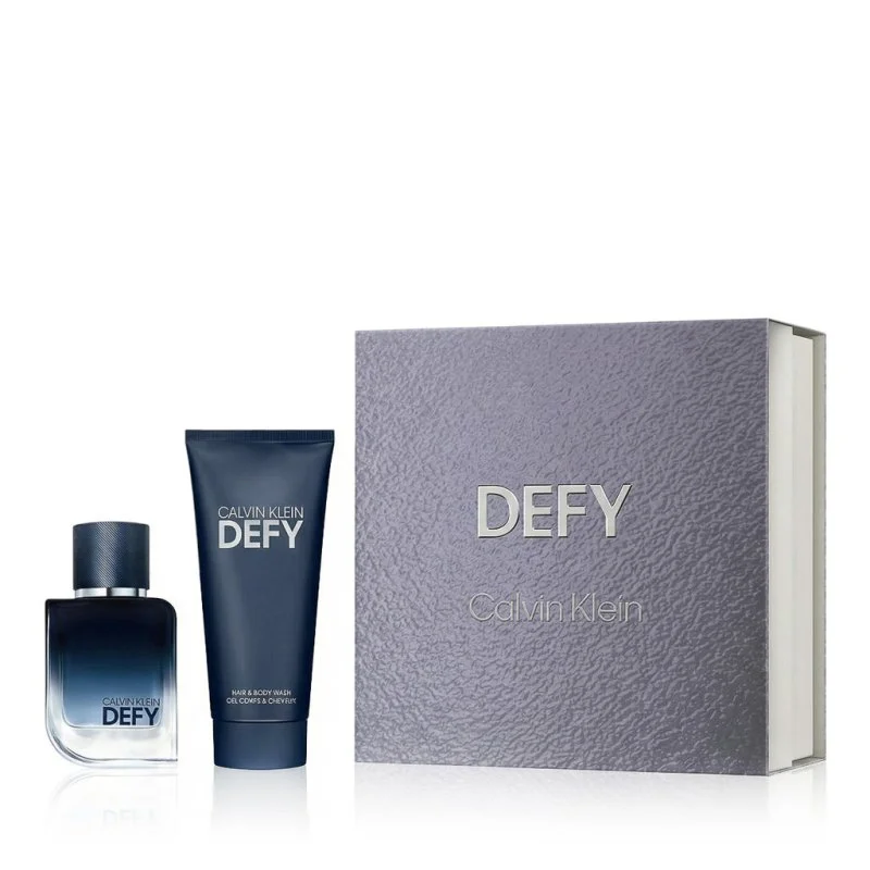 Defy Eau de Parfum (EDP) 50 ml + gel de ducha para el cuerpo y el cabello para hombre 100 ml
