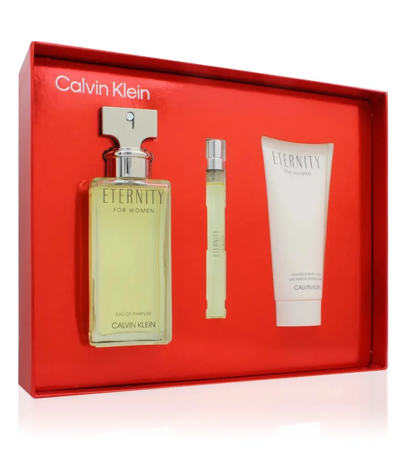 Eternity set de regalo 100 ml + loción corporal 100 ml + eau de parfum para mujer