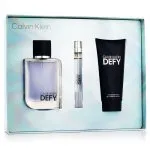 Defy EDT 100 ml + EDT MINI 10 ml + SG para cuerpo y cabello 100 ml M