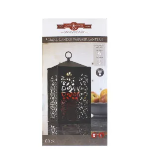 Candle Warmers Scroll linterna calentadora para velas negra