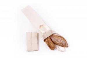 Bolsa de lona para baguettes - de lona de algodón biológico más gruesa