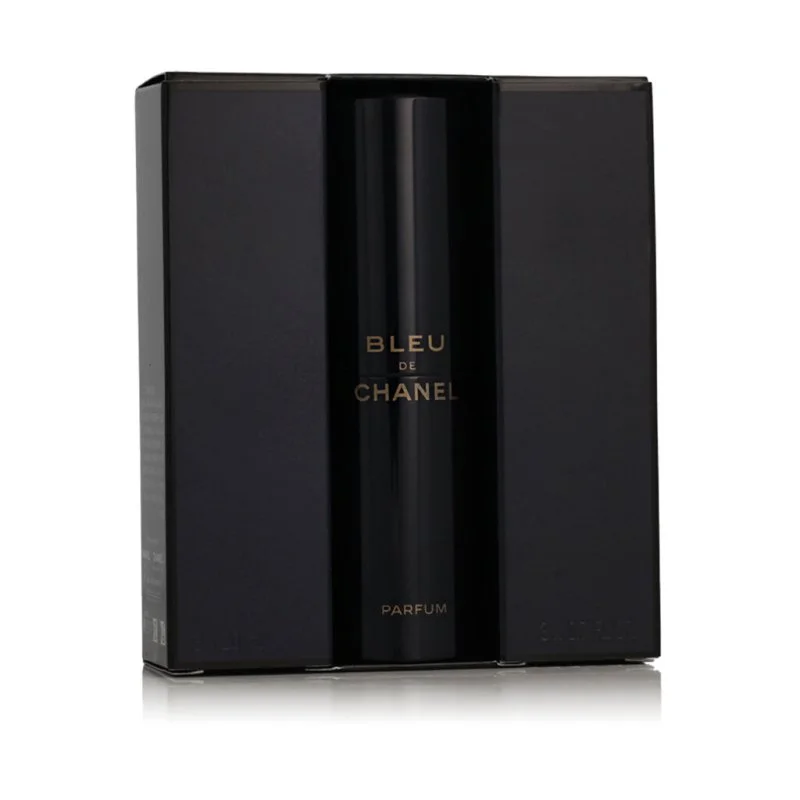 Chanel Bleu de Chanel vaporizador de bolsillo recargable 20 ml + 2 x recarga de perfume para hombre 20 ml
