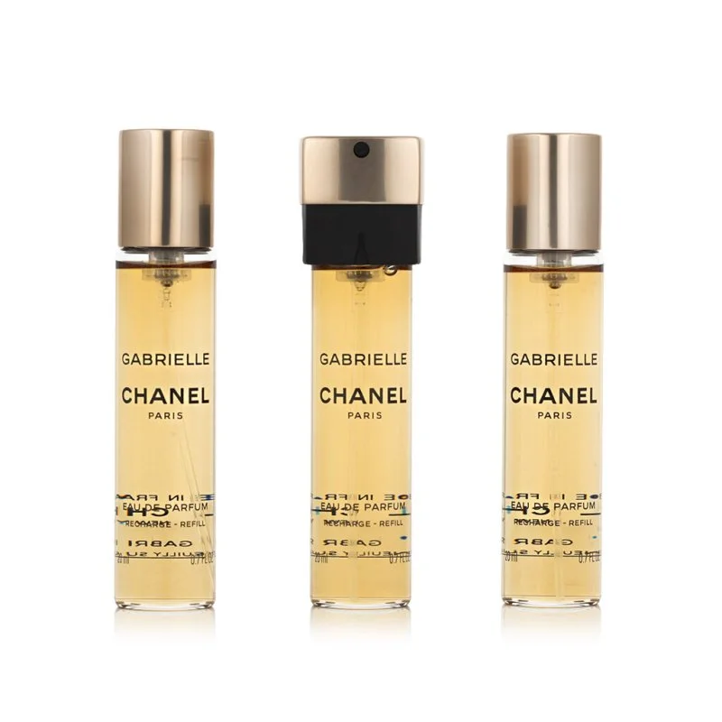 Chanel Gabrielle 3 x 20 ml recargas para vaporizador de bolsillo Eau de Toilette para mujer