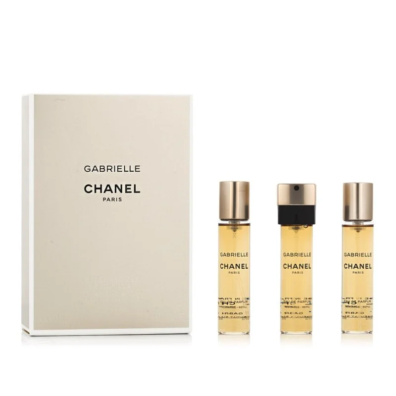 Chanel Gabrielle 3 x 20 ml recargas para vaporizador de bolsillo Eau de Toilette para mujer