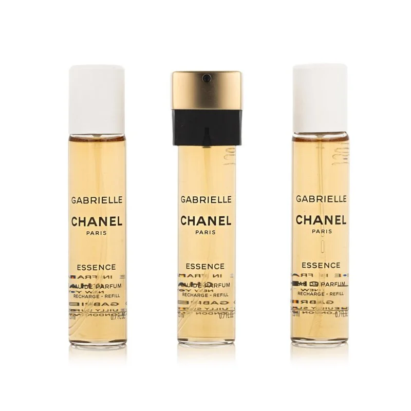 Chanel Gabrielle Essence 3 x 20 ml recarga para vaporizador de bolsillo Eau de Toilette para mujer